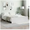 Vidaxl - Cadre de lit avec tête de lit/pied de lit blanc 135x190 cm