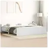 vidaXL Cadre de lit avec tête de lit et pied de lit blanc 160x200 cm