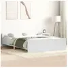 vidaXL Cadre de lit avec tête de lit/pied de lit blanc 150x200cm