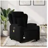 vidaXL Fauteuil de massage inclinable électrique Noir Tissu