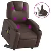 vidaXL Fauteuil inclinable de massage Marron Similicuir