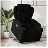 vidaXL Fauteuil inclinable noir tissu