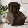vidaXL Fauteuil inclinable Marron Tissu