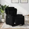 vidaXL Fauteuil inclinable électrique Noir Tissu