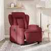 vidaXL Fauteuil inclinable électrique Rouge bordeaux Tissu
