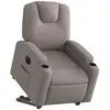 vidaXL Fauteuil inclinable électrique taupe tissu