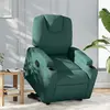 vidaXL Fauteuil inclinable vert foncé tissu