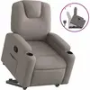vidaXL Fauteuil inclinable taupe tissu