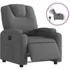 vidaXL Fauteuil inclinable électrique Gris foncé Tissu