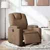 vidaXL Vidaxl Fauteuil Inclinable Électrique Marron Tissu
