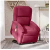 vidaXL Vidaxl Fauteuil Inclinable De Massage Électrique Rouge Bordeaux