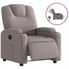 vidaXL Fauteuil inclinable électrique Taupe Tissu