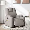 vidaXL Fauteuil de massage inclinable électrique Taupe Tissu
