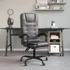 vidaXL Fauteuil de massage inclinable Gris foncé Tissu