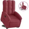 vidaXL Fauteuil inclinable rouge bordeaux tissu