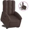vidaXL Fauteuil inclinable marron foncé tissu