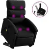vidaXL Fauteuil inclinable de massage Noir Similicuir