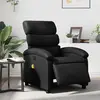 vidaXL Fauteuil de massage inclinable électrique noir similicuir