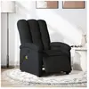 vidaXL Fauteuil de massage inclinable électrique Noir Tissu