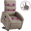 vidaXL Fauteuil inclinable de massage Cappuccino Similicuir