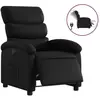 vidaXL Fauteuil inclinable électrique Noir Similicuir