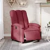 vidaXL Fauteuil inclinable électrique Rouge bordeaux Tissu