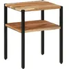 vidaXL Table d’appoint 35x35x45 cm bois massif d'acacia et fer