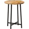 vidaXL Table basse 35x35x45 cm bois de manguier solide et fer