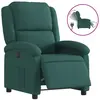 vidaXL Fauteuil inclinable électrique Vert foncé Tissu