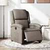 vidaXL Fauteuil inclinable électrique Taupe Tissu