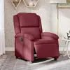 vidaXL Fauteuil inclinable électrique Rouge bordeaux Tissu