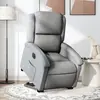 vidaXL Fauteuil inclinable électrique gris clair tissu