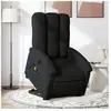 vidaXL Fauteuil inclinable de massage électrique Noir Tissu
