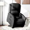 vidaXL Fauteuil inclinable noir tissu