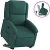 vidaXL Fauteuil inclinable vert foncé tissu