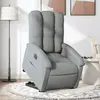 vidaXL Fauteuil inclinable électrique gris clair tissu