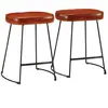 vidaXL Tabourets de bar lot de 2 marron foncé 40x29,5x53 cm