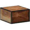 vidaXL Table de chevet murale 35x35x20 cm bois massif d'acacia