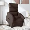 vidaXL Fauteuil inclinable électrique marron foncé tissu