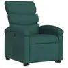 Non communiqué vidaXL Fauteuil inclinable vert foncé tissu