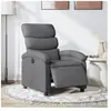 vidaXL Fauteuil inclinable électrique Gris foncé Tissu