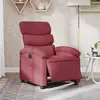 vidaXL Fauteuil inclinable électrique Rouge bordeaux Tissu