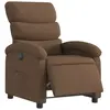 Non communiqué vidaXL Fauteuil inclinable électrique Marron Tissu