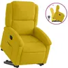 vidaXL Fauteuil inclinable Jaune Velours