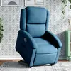 vidaXL Fauteuil inclinable bleu velours