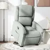 vidaXL Fauteuil inclinable Gris clair Velours