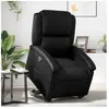 vidaXL Fauteuil inclinable Noir Similicuir