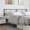 vidaXL Tête de lit métal noir 180 cm