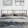 vidaXL Tête de lit métal noir 193 cm