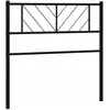 vidaXL Tête de lit métal noir 100 cm
